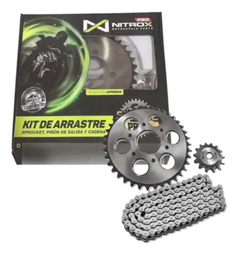 Kit De Arrastres Pro 14T-42T-428H-120-4H Arrastre CB-110 Pro 3 Pzs